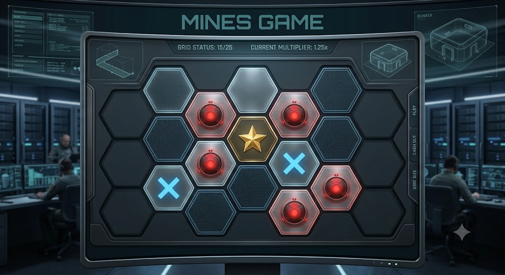 Mines game with custom multiplier DDDJILI ACE